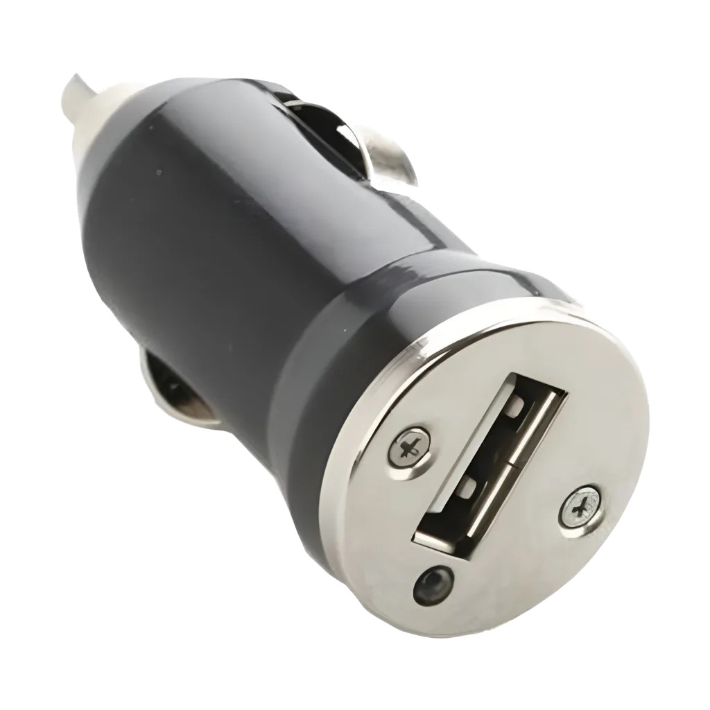 Mini USB Lader voor in de Auto – 1x 5 volt output – Zwart