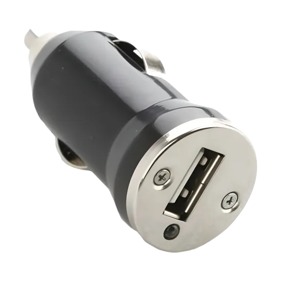 Mini USB Lader voor in de Auto – 1x 5 volt output – Zwart